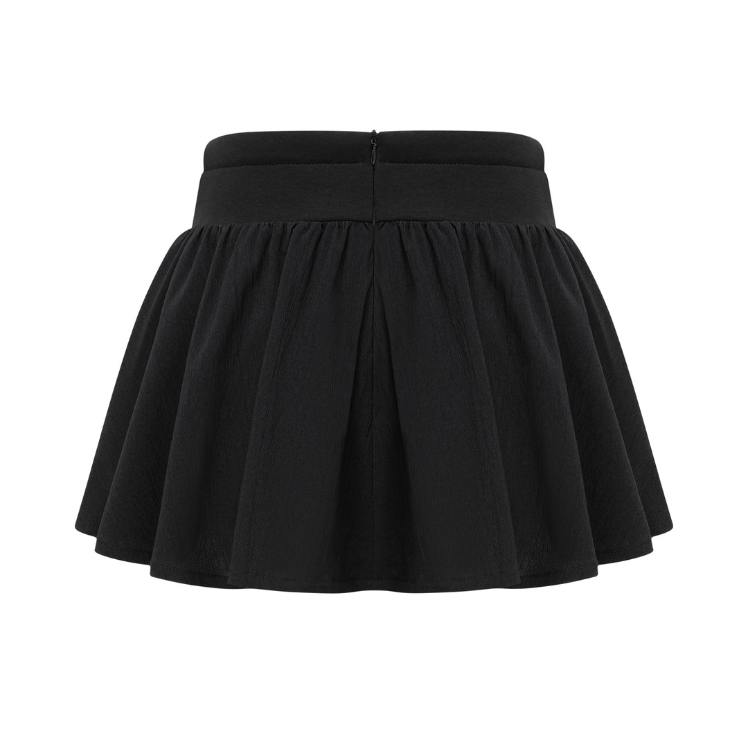 Levoire | Taille Élastique Jupe Mini Plissée