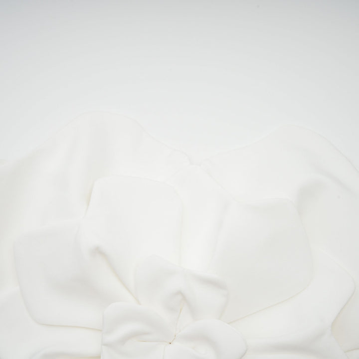 Levoire | Blanc Fleurs Top Épaules Dégagées