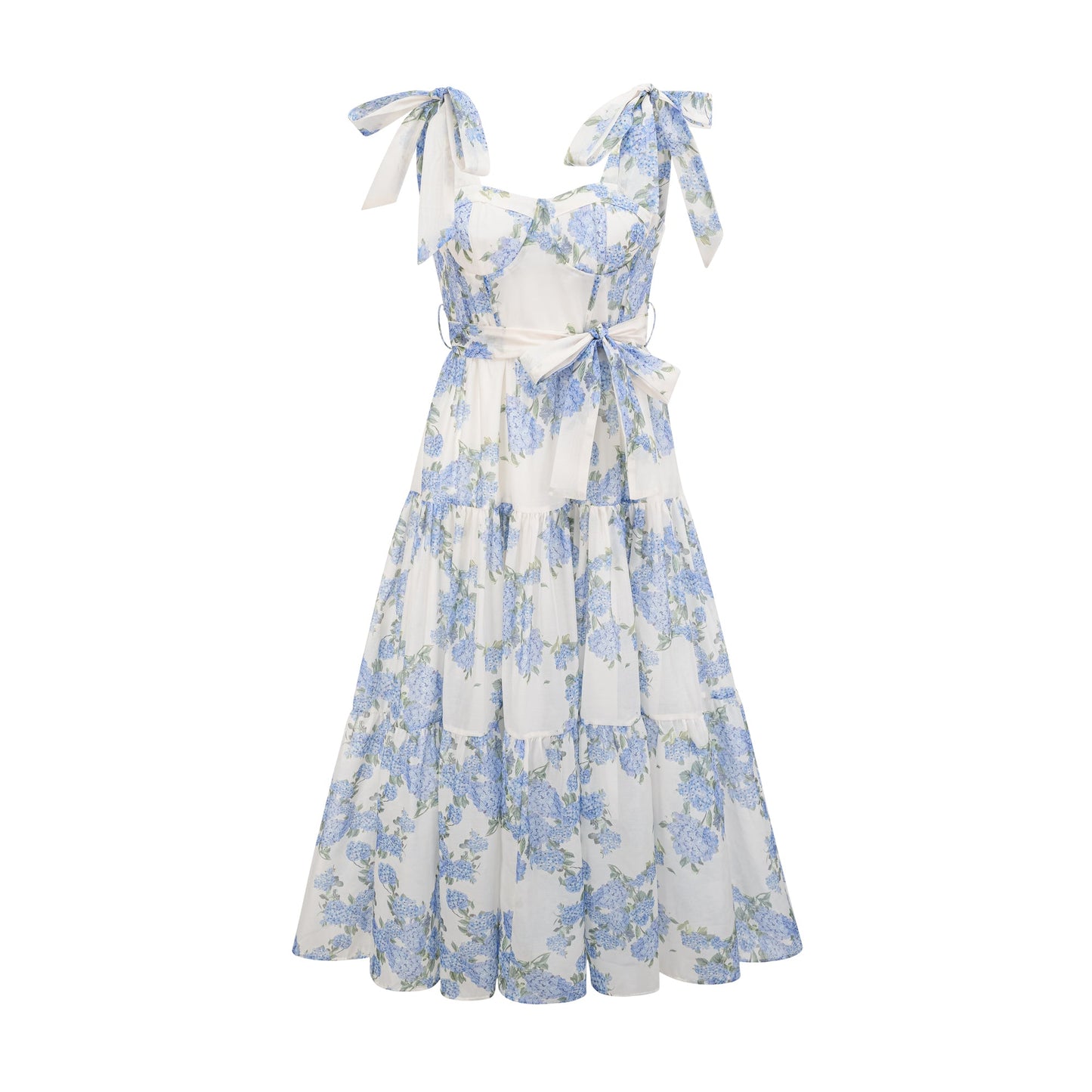 Levoire | Robe Midi Plissée À Imprimé Floral