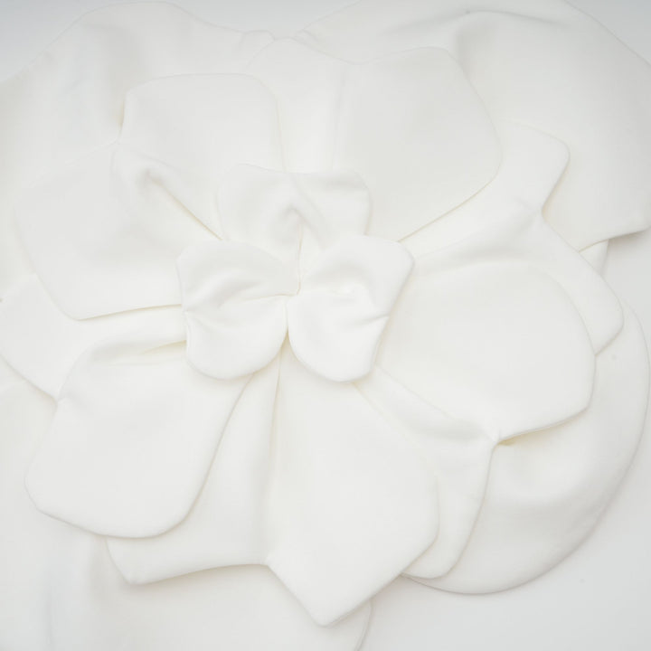 Levoire | Blanc Fleurs Top Épaules Dégagées