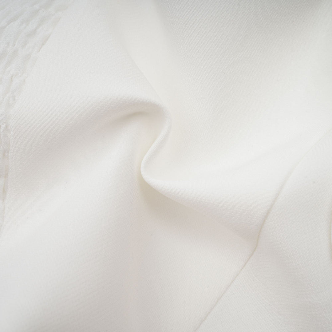 Levoire | Blanc Fleurs Top Épaules Dégagées