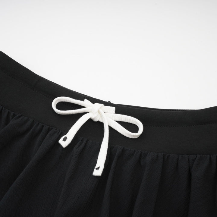 Levoire | Taille Élastique Jupe Mini Plissée