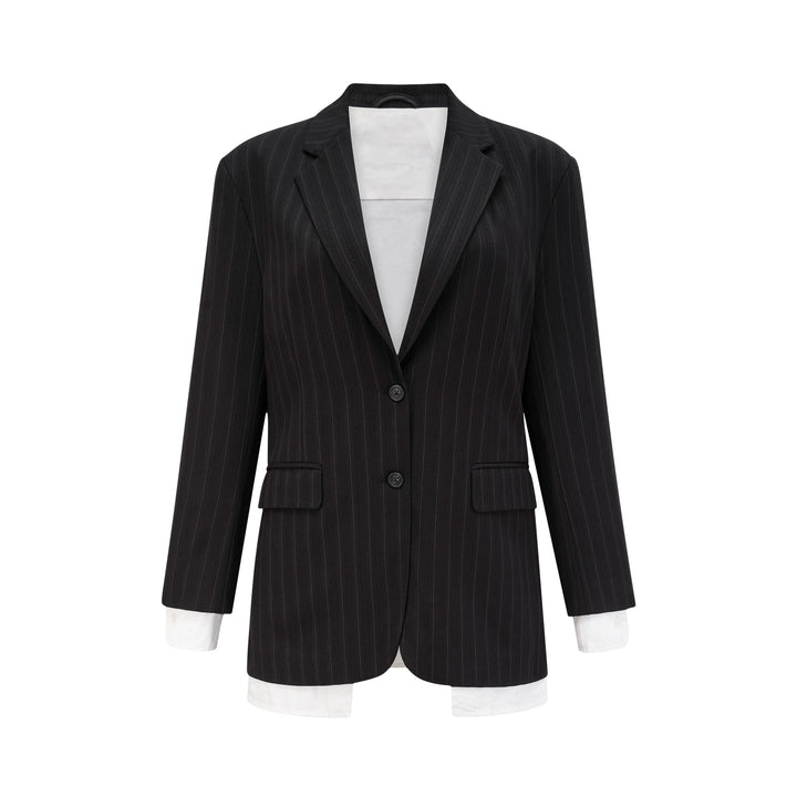 Levoire | Simple Veste À Rayures Poitrine