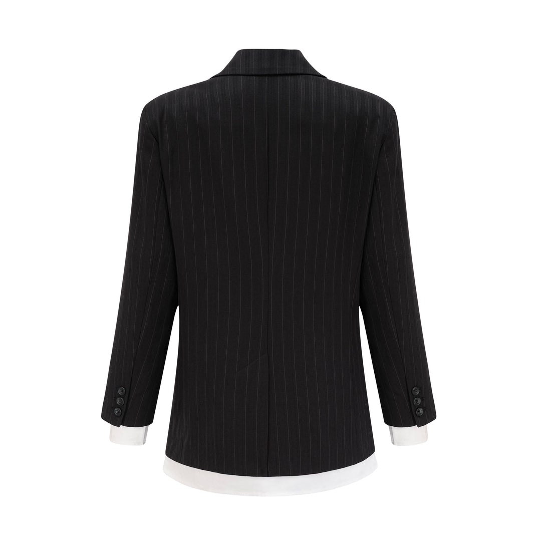 Levoire | Simple Veste À Rayures Poitrine