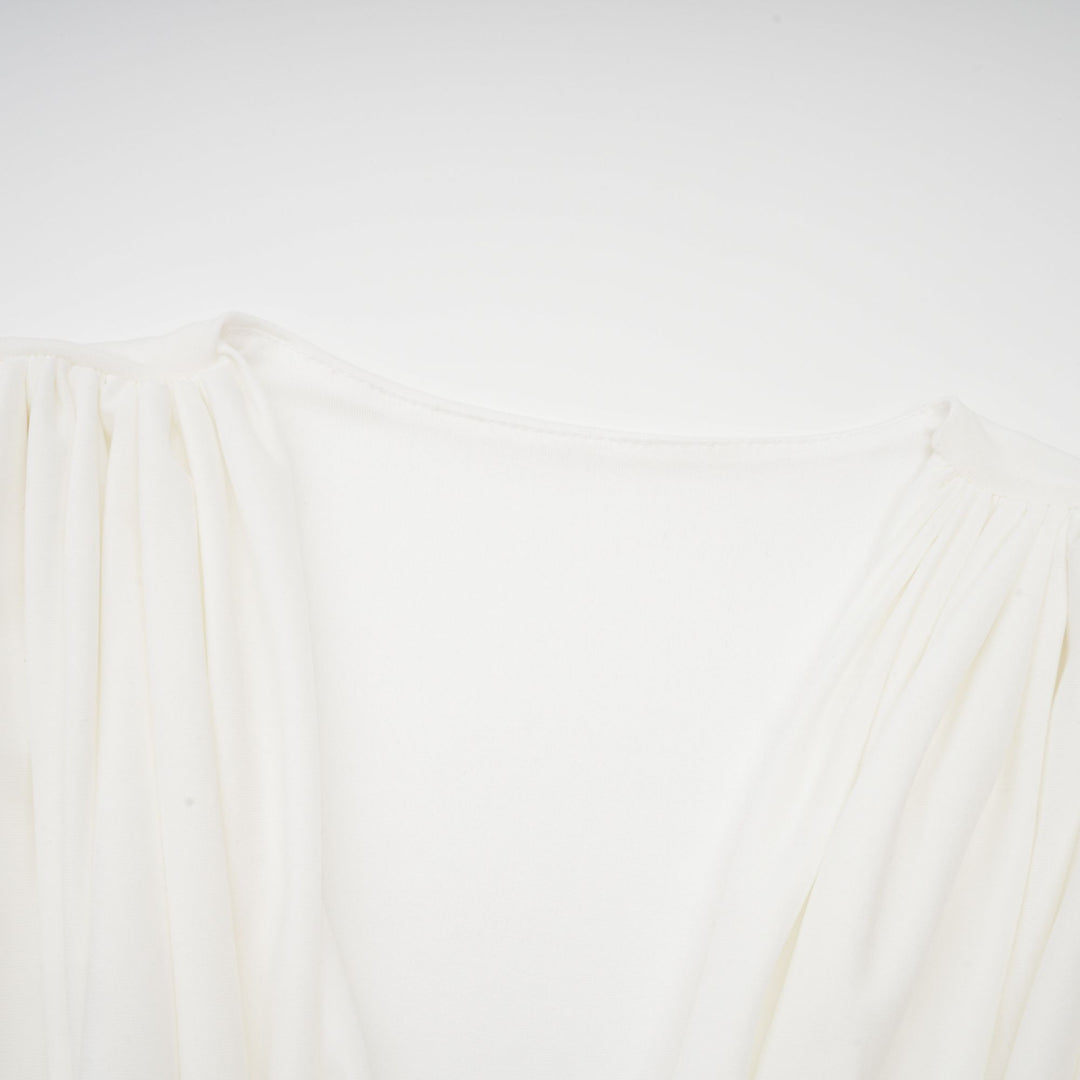 Levoire | Col Châle Robe Mini Plissée
