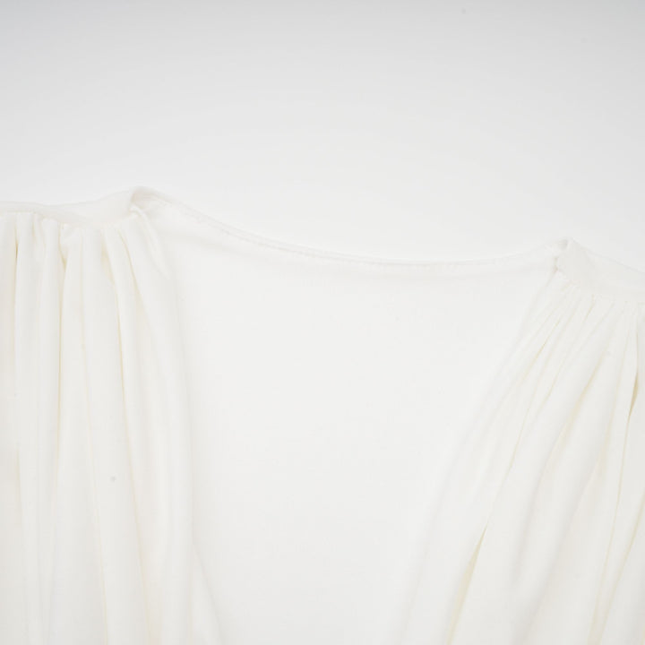 Levoire | Col Châle Robe Mini Plissée