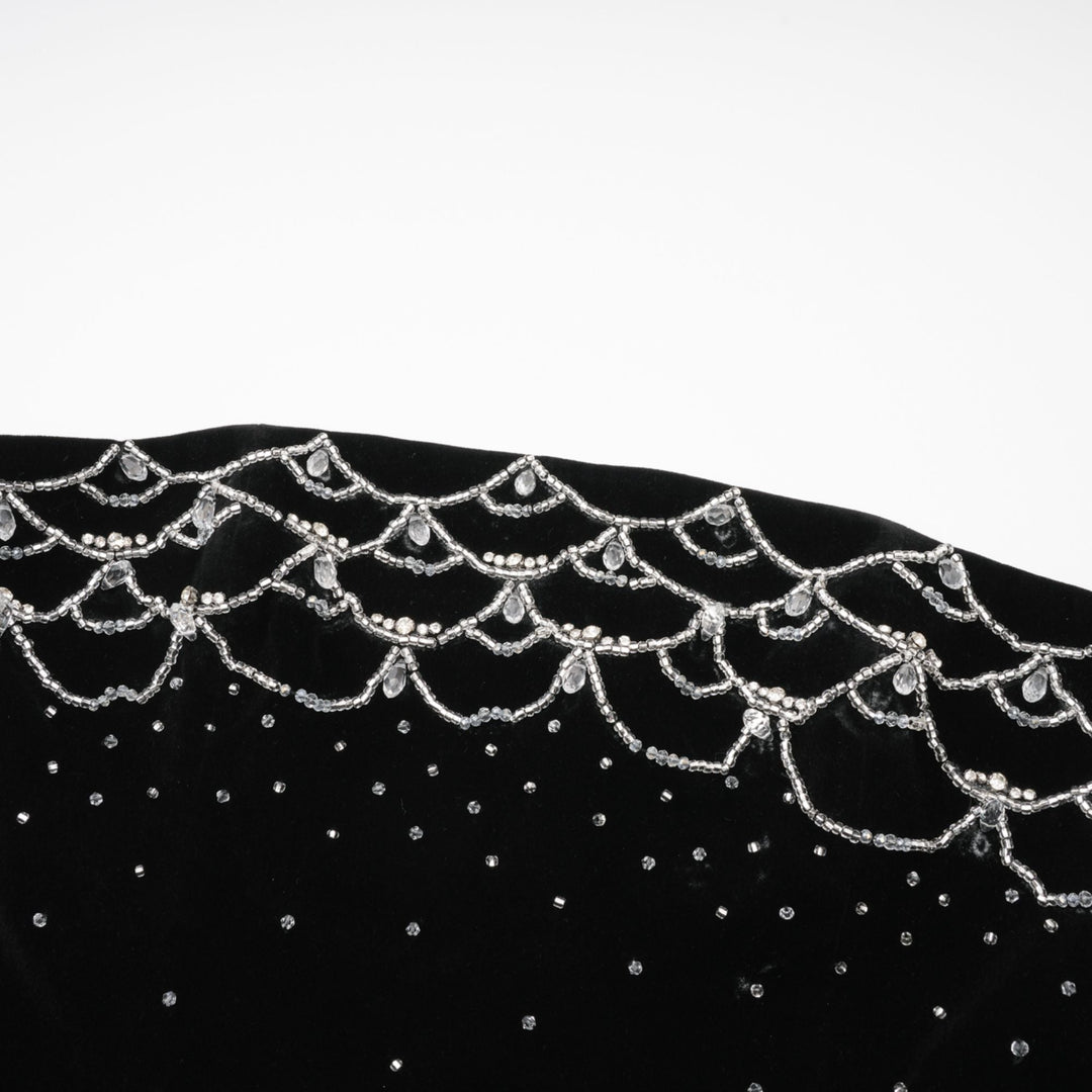 Levoire | Robe Mini En Velours Ornée De Cristaux