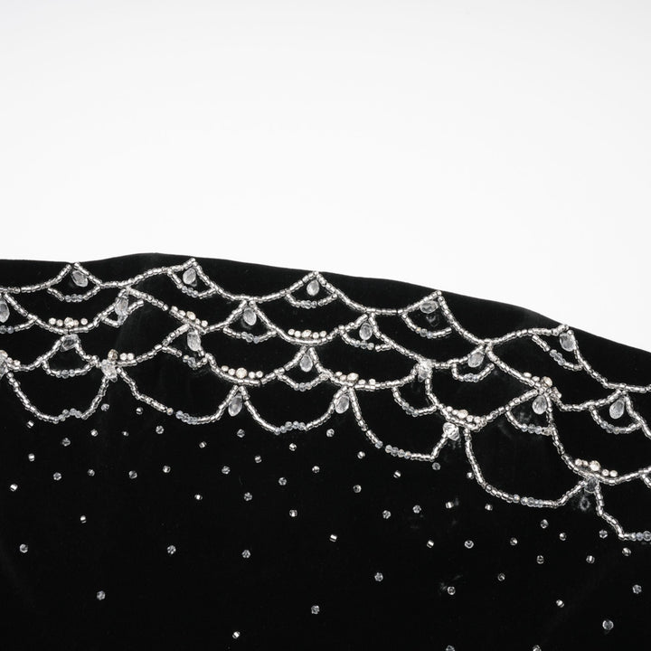 Levoire | Robe Mini En Velours Ornée De Cristaux