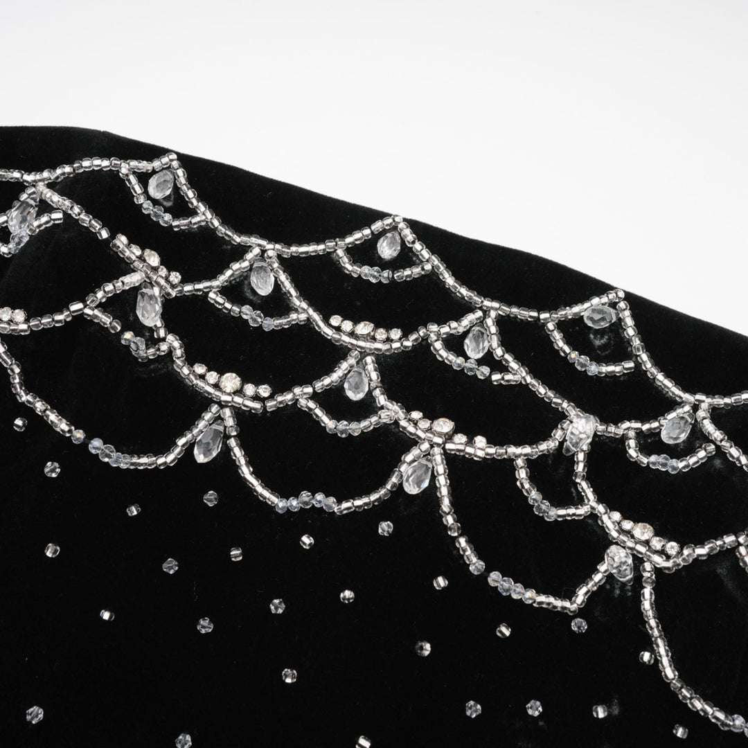 Levoire | Robe Mini En Velours Ornée De Cristaux