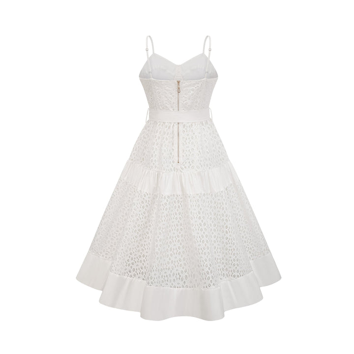 Levoire | Ceinture Cut Out Coton Midi Robe