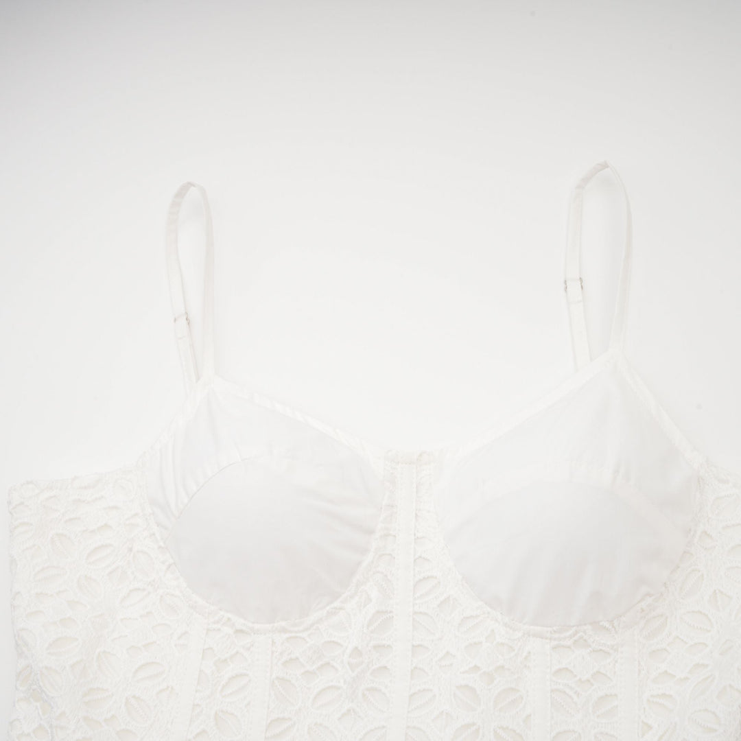 Levoire | Ceinture Cut Out Coton Midi Robe