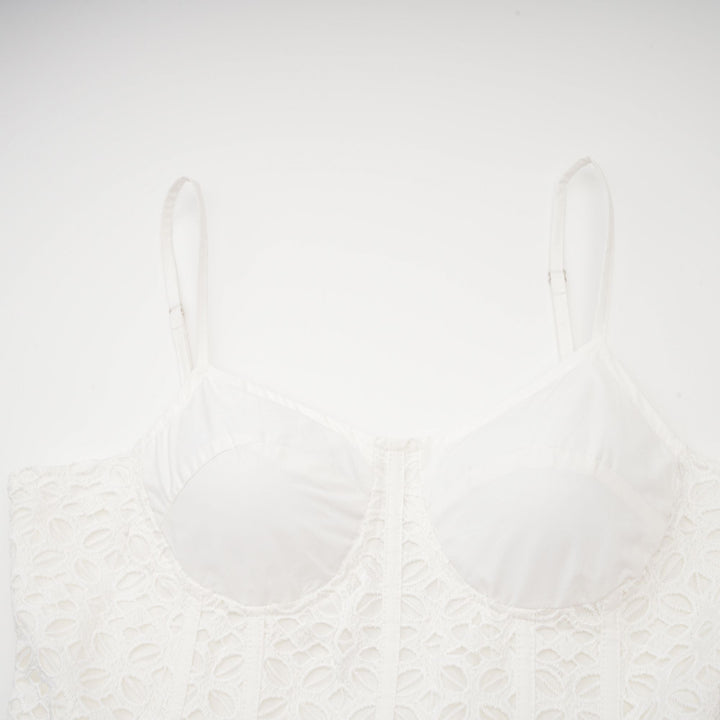 Levoire | Ceinture Cut Out Coton Midi Robe