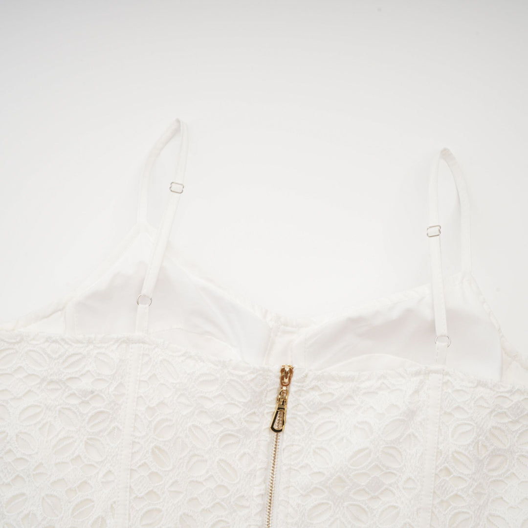 Levoire | Ceinture Cut Out Coton Midi Robe