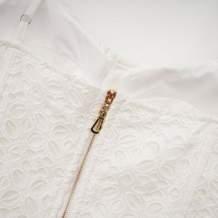 Levoire | Ceinture Cut Out Coton Midi Robe