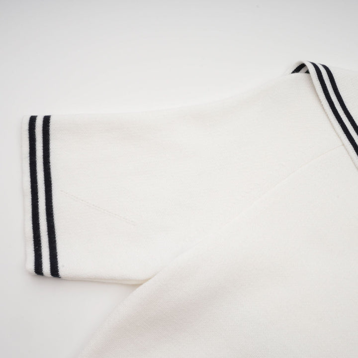Levoire | Col Bateau Coton Manches Courtes Robe Mini