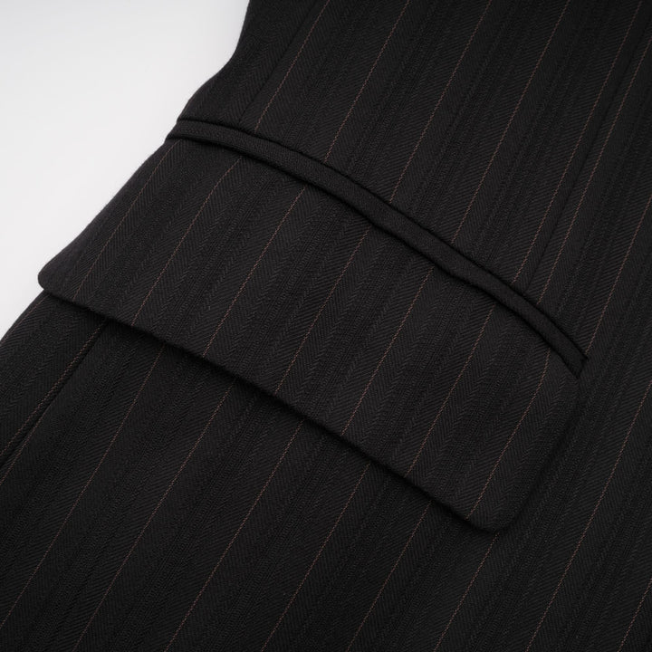 Levoire | Simple Veste À Rayures Poitrine