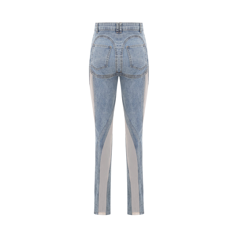 Levoire | Jeans À Panneaux Transparents