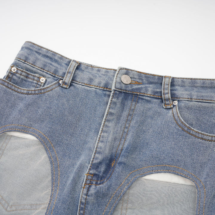 Levoire | Jeans À Panneaux Transparents