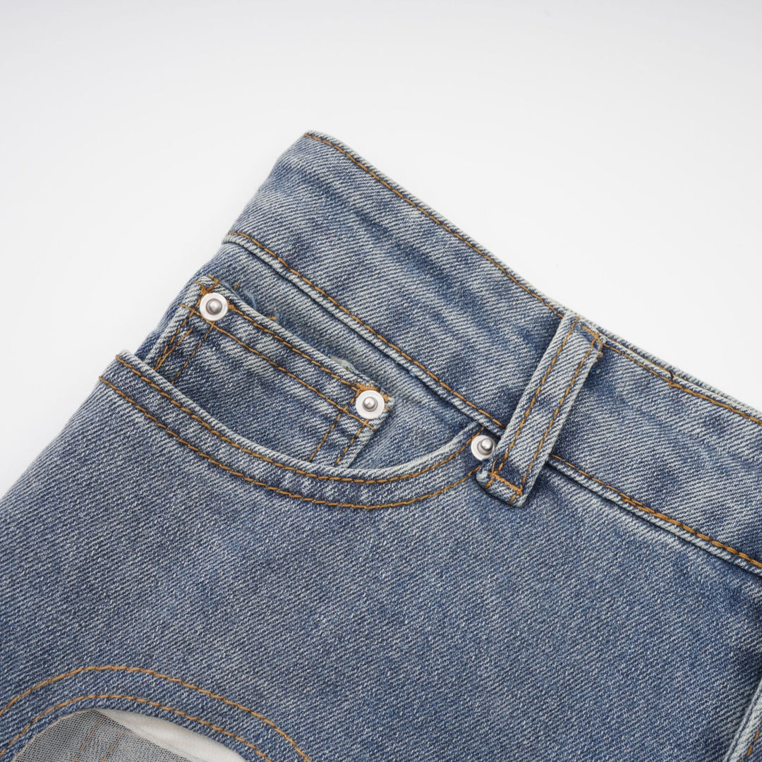 Levoire | Jeans À Panneaux Transparents
