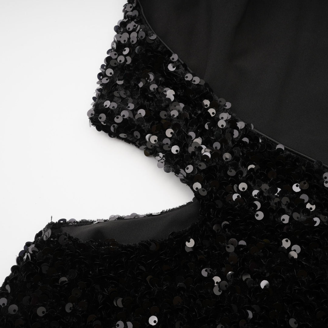 Levoire | Robe Mini À Capuche Avec Paillettes