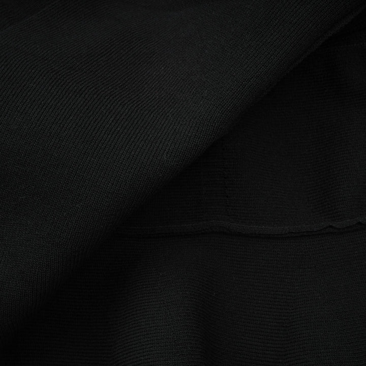 Levoire | Noir Ensemble De Volants Ornés Robe Mini Tricot
