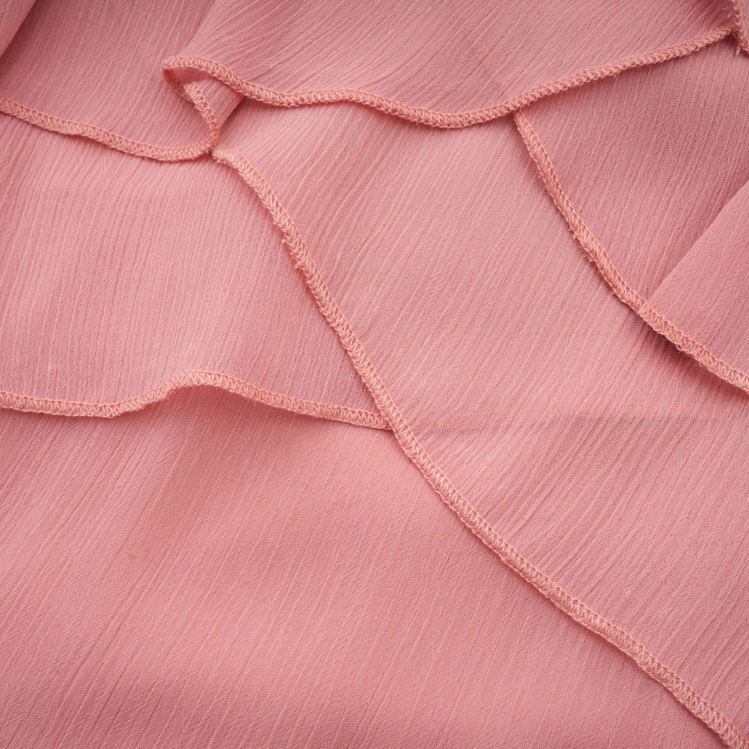 Levoire | Robe Mini À Col Montant Rayée Rose