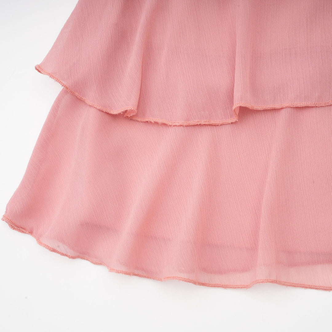 Levoire | Robe Mini À Col Montant Rayée Rose