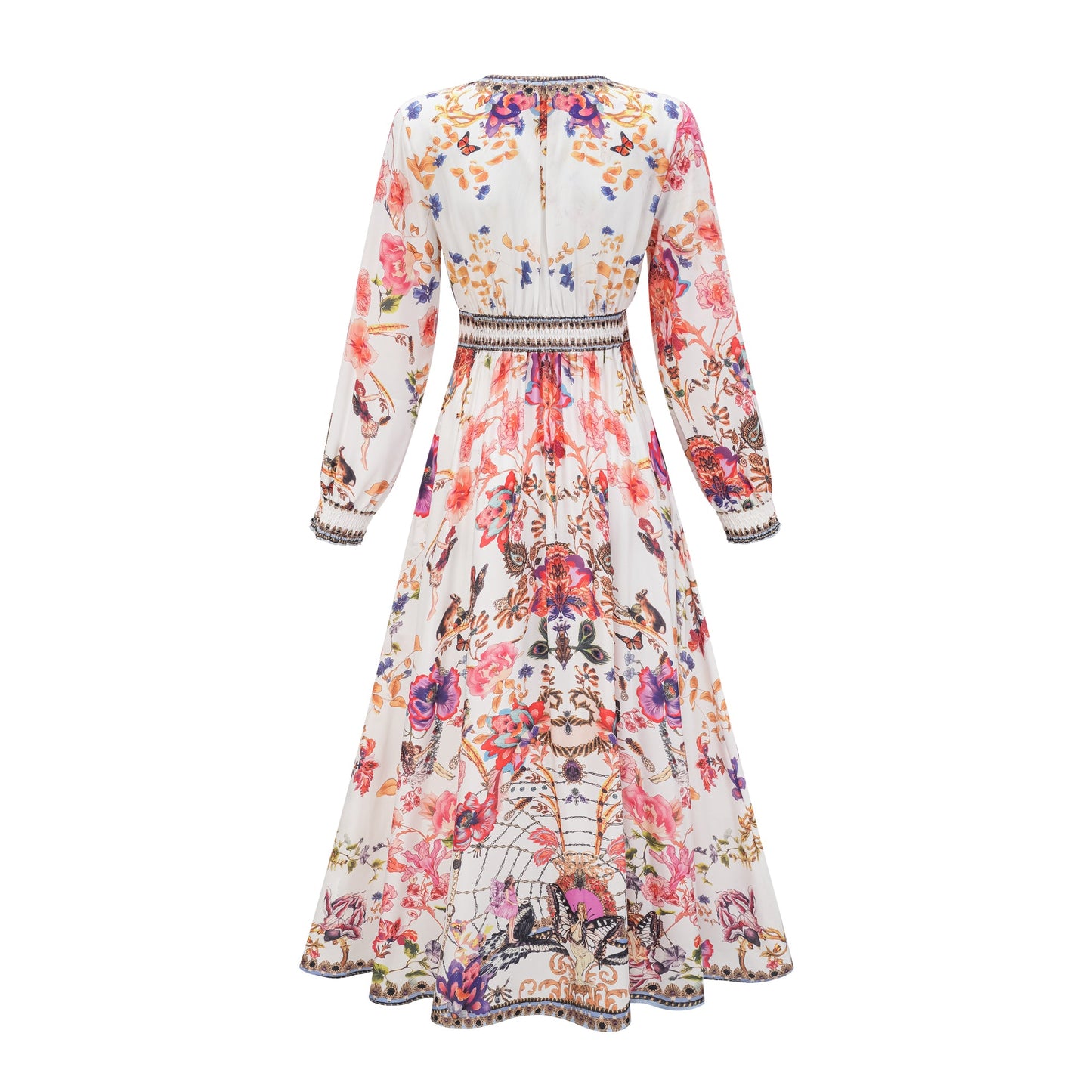 Levoire | Robe Maxi À Col En V Fleuri