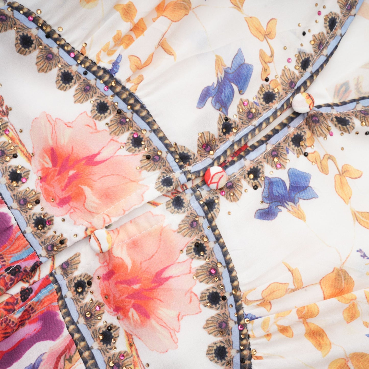 Levoire | Robe Maxi À Col En V Fleuri