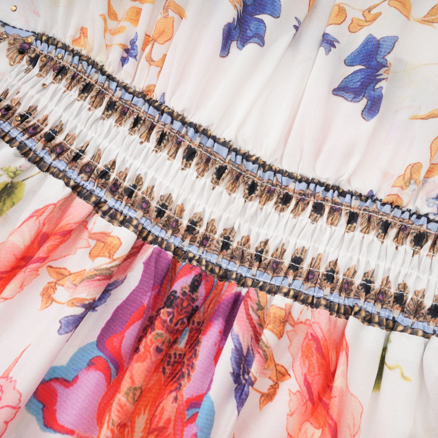 Levoire | Robe Maxi À Col En V Fleuri