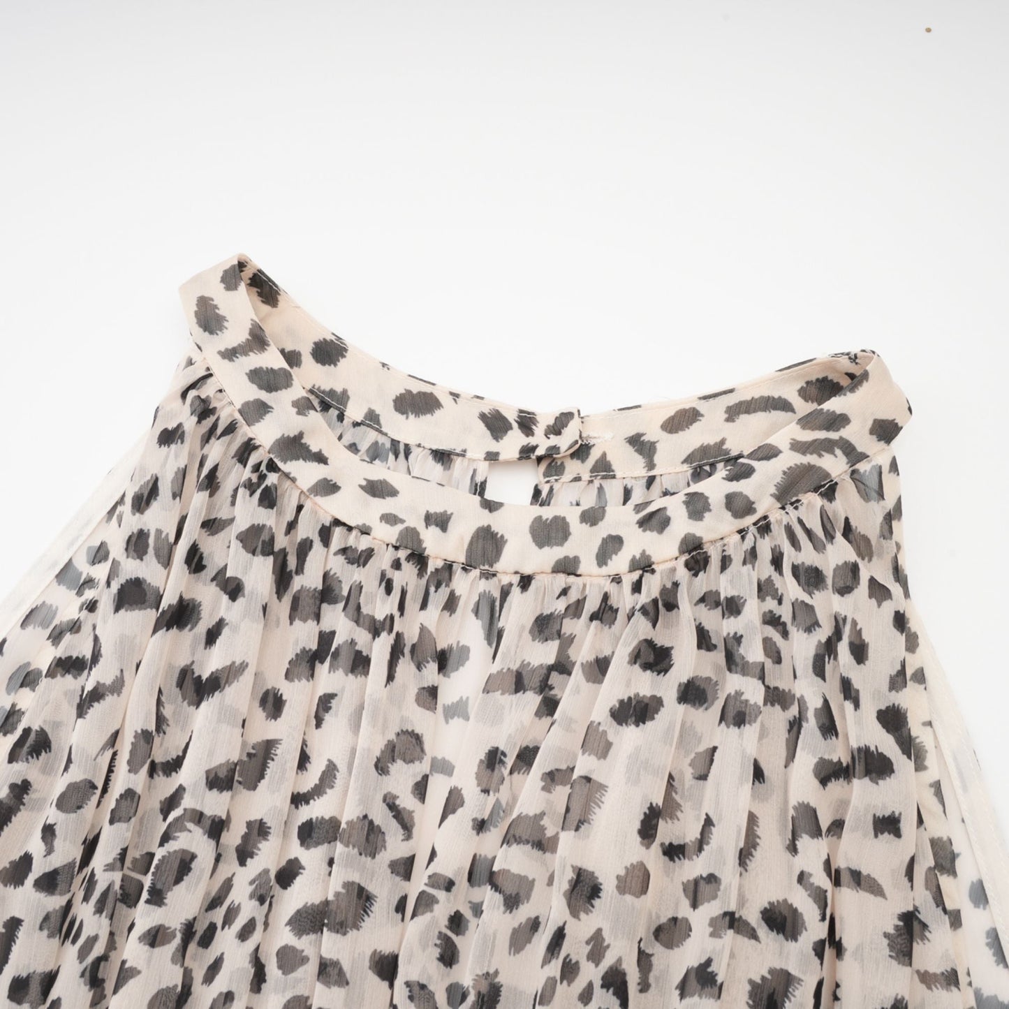 Levoire | Robe Midi Sans Manches À Motif Léopard