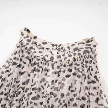 Levoire | Robe Midi Sans Manches À Motif Léopard