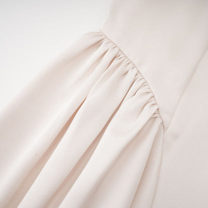 Levoire | Robe Midi Plissée À Col Rectangulaire