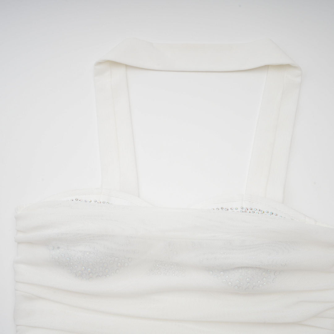 Levoire | Robe Midi En Maille Blanche