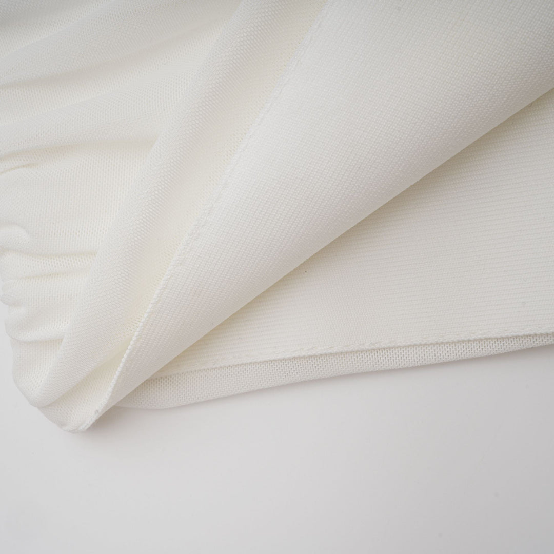 Levoire | Robe Midi En Maille Blanche