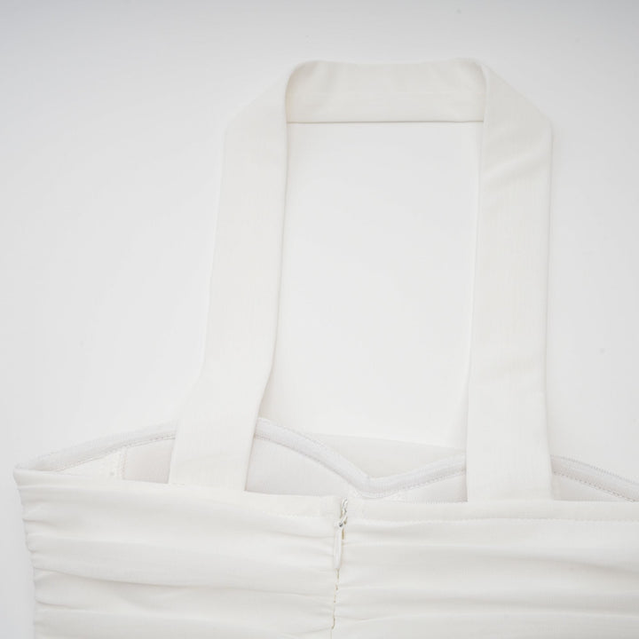 Levoire | Robe Midi En Maille Blanche