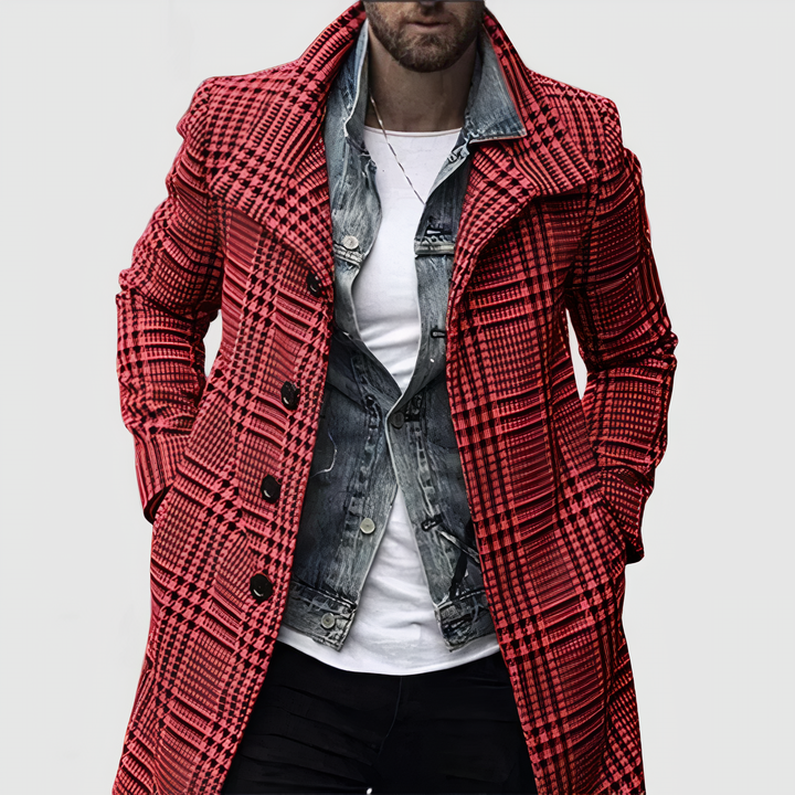 Levoire | Veste Élégante Pour Hommes Avec Des Accents Modernes Rot