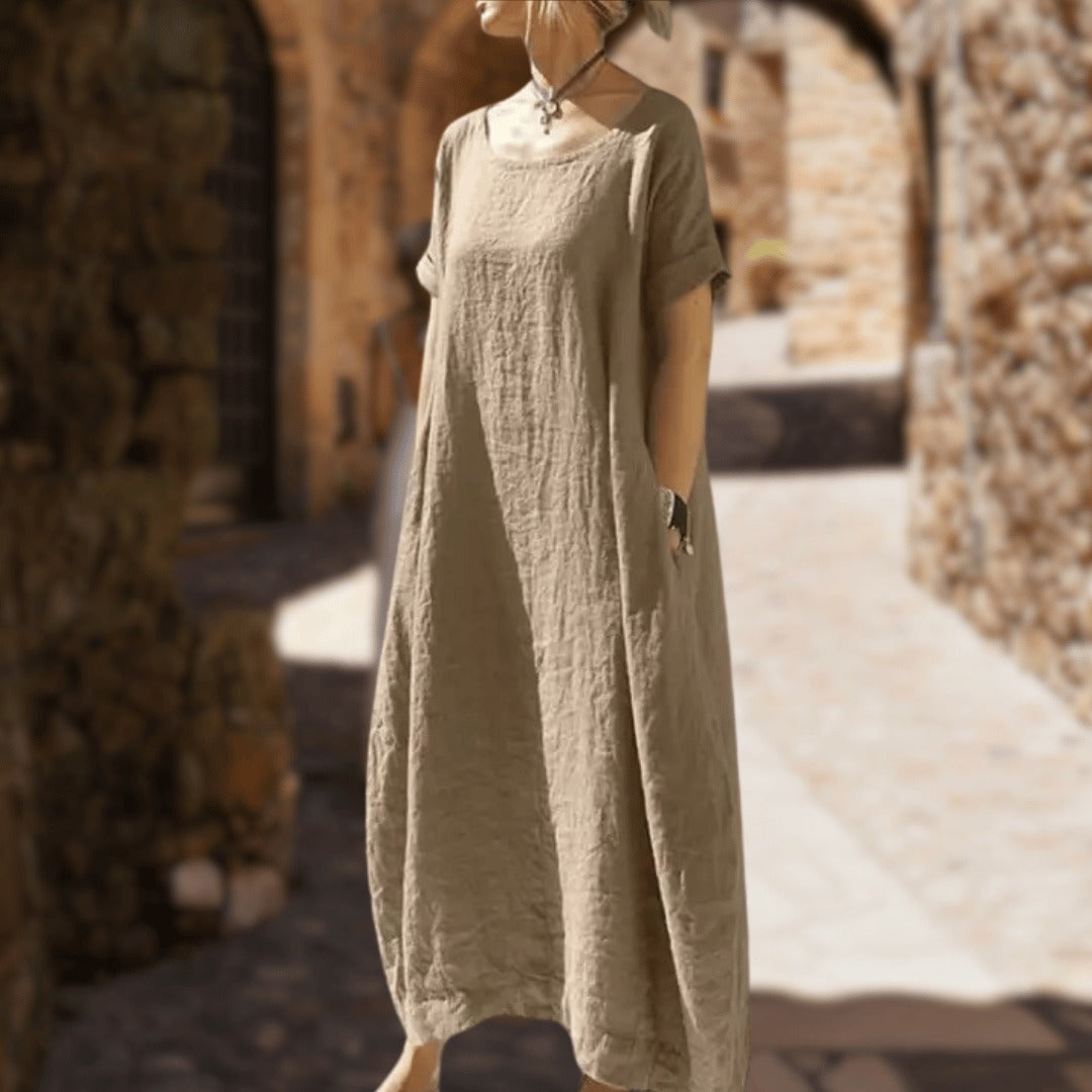 Levoire | Robe Maxi À Coupe Surdimensionnée Caramel