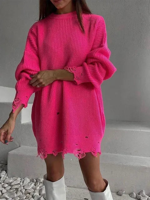 Levoire | Libre et confortable tricot Rose pâle