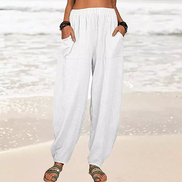 Levoire | Pantalons De Plage Décontractés Blanc (Quasi épuisé)