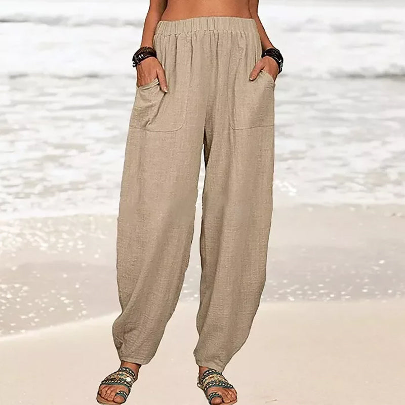 Levoire | Pantalons De Plage Décontractés Khaki (Rapidement à la fin)