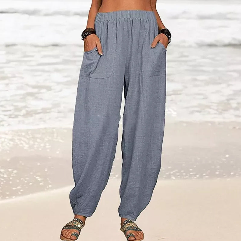 Levoire | Pantalons De Plage Décontractés Gris