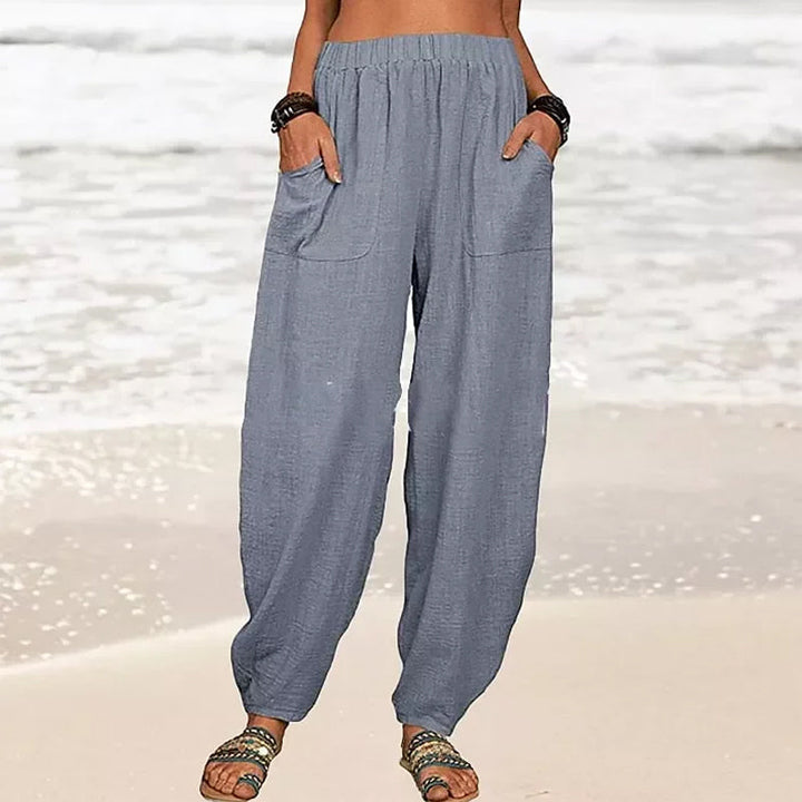 Levoire | Pantalons De Plage Décontractés Gris