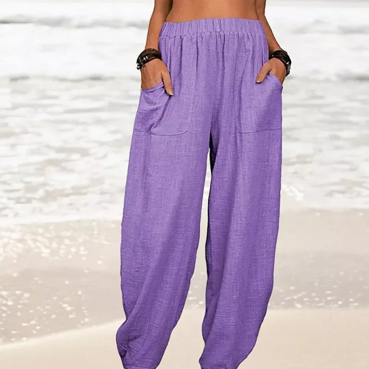 Levoire | Pantalons De Plage Décontractés Lilas