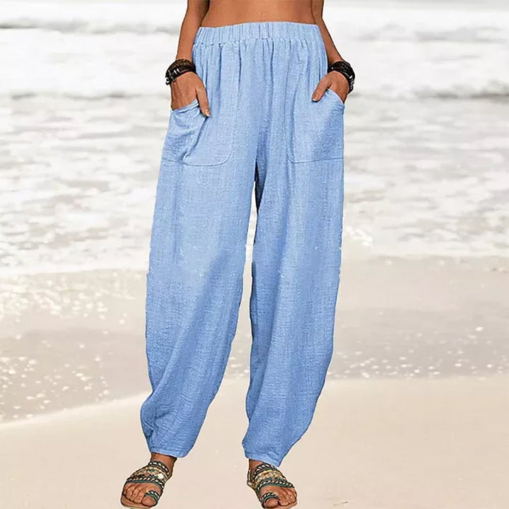 Levoire | Pantalons De Plage Décontractés Bleu clair (Presque épuisé)