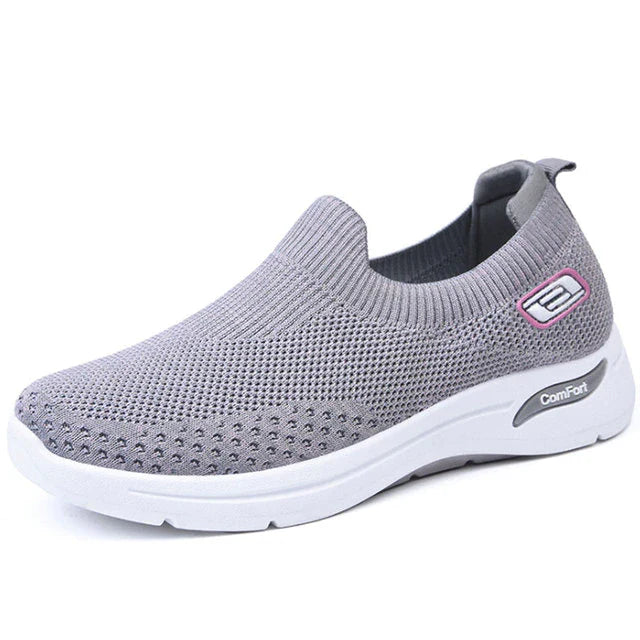 Levoire | Chaussure Femme À Enfiler En Mesh Gris