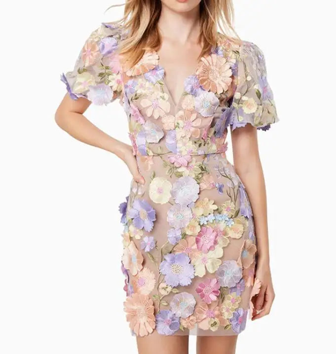 Levoire | Robe D'Été Colorée Et Séduisante Beige