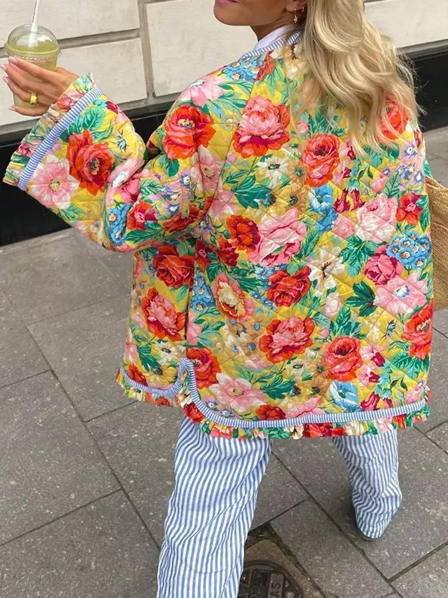 Levoire | Veste D'Été Légère Avec Motif Floral