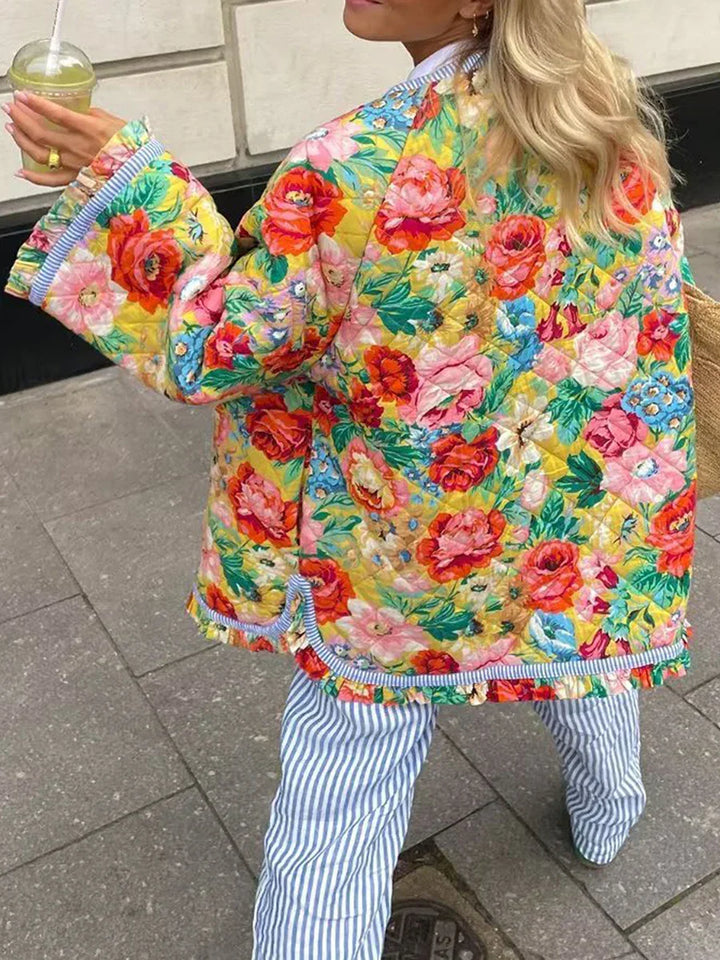 Levoire | Veste D'Été Légère Avec Motif Floral