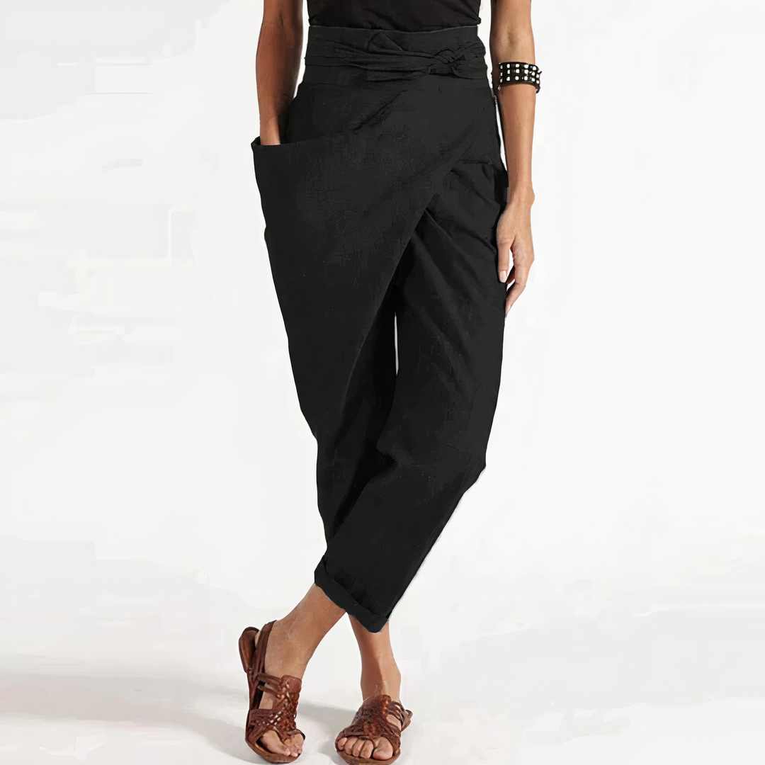 Levoire | Pantalon Cache-Cœur Élégant Et Confortable Noir